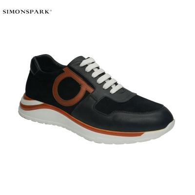 China 2022 OEM thick unique nice leather black suede fashion durable high top sneakers last for men for sale