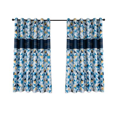 China Hot Sale Blackout OEM Accept Blackout Grommet Printing Blackout Window Living Room Curtains for sale