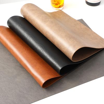 China Viable Leather Table Mat Wholesale Felt Dining Table Mat Placemats for sale