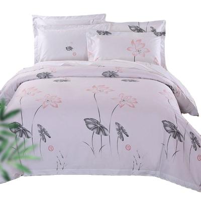 China Popular Factory Hotel Bedding Sets Reactive Printing Cheap Hotel Printing Bed Linen for sale