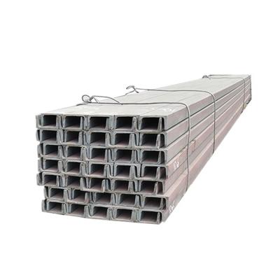 China Construction galvanized stainless steel channel steel maker steel u-channel shape, c-channel for sale