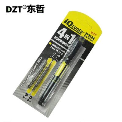 China DZT TOOL 4 in-1 Pen Screwdriver Multi-Function Screw Driver bit set for sale