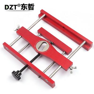 China Aluminum Alloy Aluminum Alloy 2 in 1 Oval Hole Drill Punch Locator Tool Woodworking Locator Tool Positioner Guide Marker Jig for sale