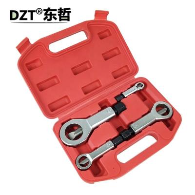 China Shell 45# Steel Hot Forged 4 Pieces Rounded 9-27Mm Biscuit Damaged Solvent Tool Screw Nut Extractor Splitter for sale