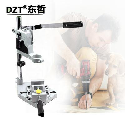 China Fixed Stent Electric Drill Stand Holder Aluminum Alloy Drill Stand Woodworking Portable Universal Mini Micro Bracket for sale