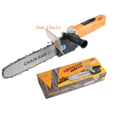 China 12 Inch Electric Chainsaw Hardware Tool Angle Mill Modified Saw Household Handheld Woodworking Service Parts for sale