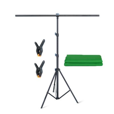 China Camera Tripod Studio Studio Backdrop System t Backdrop Green Screen Backdrop Adjustable T Shape Holder Background for sale