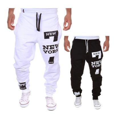 China Customized Premium Viable Mens Pants With Elastic Ankles Cotton Plus Size Mens Jogger Pants Solid Tapered Pants Gym Track Panties for sale