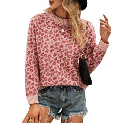 China 2022 Fashion Custom Style Women's Sweaters Breathable O-Neck Knitted Sweater Loose Tops With Lip Print Pullovers Fall Spring for sale