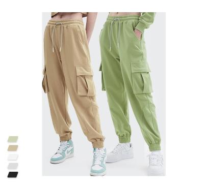 China Big Hip Elastic Hop Women's Cuff Spring Hot Selling Ins Pocket Cuff Spring Pants And Trousers for sale