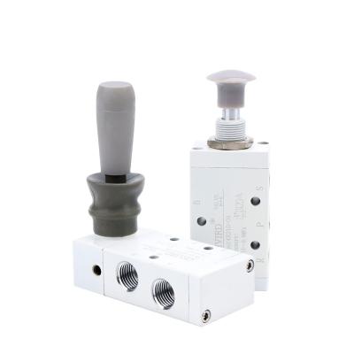 China Building Material Shops 4H210-08 5/2 Way Hand Valve, Hand Pull Lever Valve, Manual Control Pneumatic Valves hot sale for sale