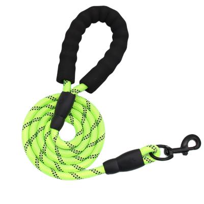 China High Quality Reflective Colorful Strong Polypropylene Dog Leash Pet Rope Wholesale Reflective Traction for sale