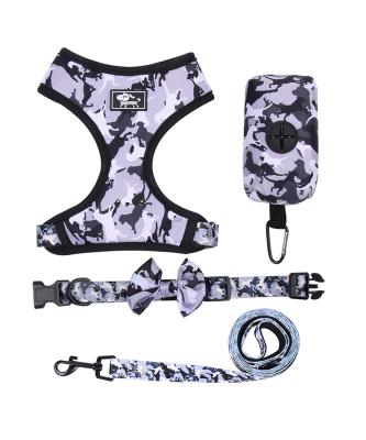 China Popular Hot Sale Factory Direct Custom White Card Adjustable Dog Harness Set for sale