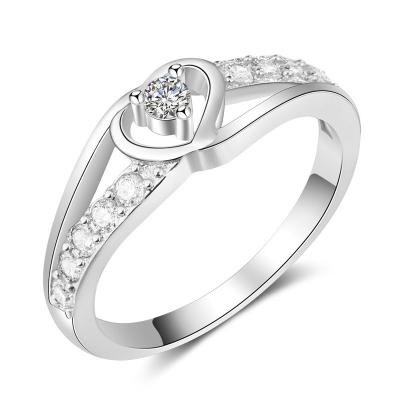 China Fashionable Wedding Ring Proposal Gift Heart Love Jewelry Discount and Women's Ring Price 925 for sale