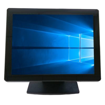 China 15 Inch Screen Monitor LCD VGA Touch Screen Monitor Pure Flat CCTV Desktop Monitor with Desktop Stand for sale