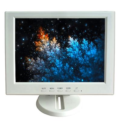 China Desktop TFT LCD 10 Inch Monitor DC 12V Computer White Small Size LCD Show LCD Monitor Enclosure for sale