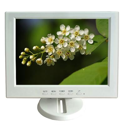 China 10 inch lcd cctv security monitor desktop ftf led with metal case color monitor vga bnc av video input for sale