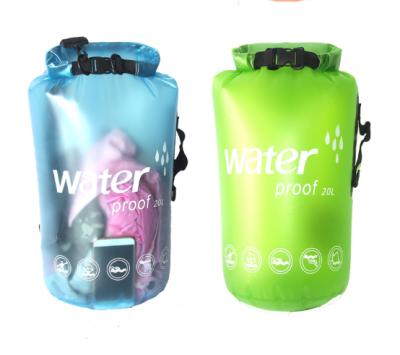 China Customized Waterproof Dry Bag Logo 500D PVC Waterproof Backpack Dry Bag For Hiking And Camping for sale