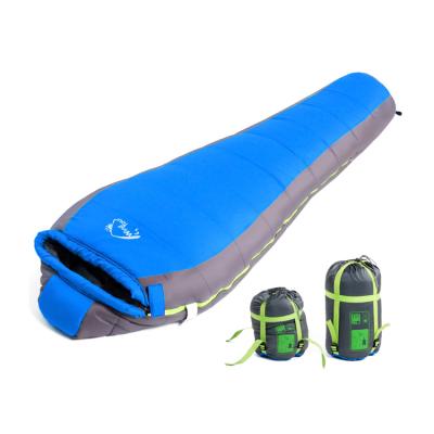 China Wholesale 240T Polyester Pongee Travel Hiking Waterproof Mummy Cotton Walking Sleeping Bag With Lazy Bag for sale