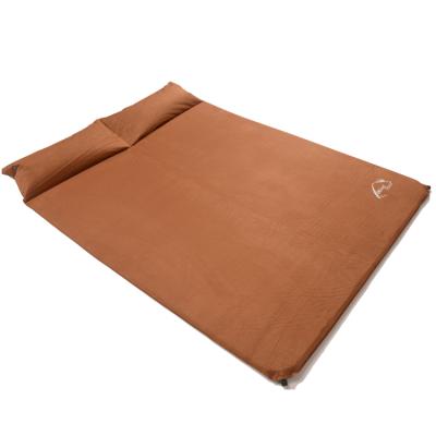 China Wholesale Spliced ​​Self-inflating Double Camping Mat Beach/Camping/Rising Mattress Sleeping Pad for sale