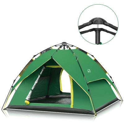 China Double layer ; Outdoor Automatic Traveling Automatic Family Tent Waterproof Cheap Camping Tent For 3-4 Person for sale