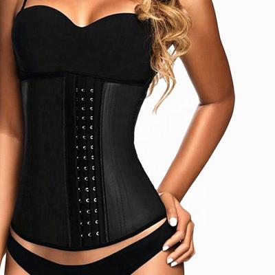 China Women Slimming Trainer Sexy Tummy Control Waist Compression Corset 3 Hooks Latex Breathable Bustiers for sale