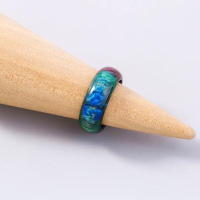 China Customized Customized Colorful Eternity Ring Fashion Acrylic Rings Resin FASHIONABLE Ring for sale