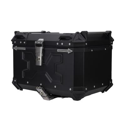 China Storage Durable High Capacity 50L Motorcycle Tail Boxes Waterproof Luggage Boxes Waterproof Aluminum Alloy Magnesium for sale