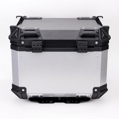 China Customizable Motorcycle Travel Motorcycle 45L New Tail Boxes Luggage Box Multifunctional Aluminum Magnesium Alloy High Capacity for sale