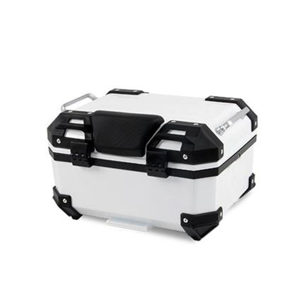 China Motorcycle 28L Motorcycle Travel PP Motorcycle Tail Box High Quality Nylon Waterproof Black White Trunk for sale