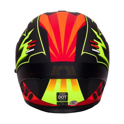 China Hot Sale High Safety ABS Face Motorcycle Helmet With Double Sun Visors And DOT Standard for sale