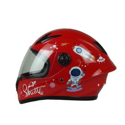 China High Safety Full Face Motorcycle Helmet For Children Kids Child Color Chart Outer Packing High Quality Package Customizable for sale