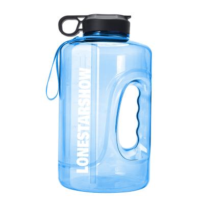 China Hot Selling 2.5L Amazon Water Bottle Large Sports Viable Capacity BPA Free Leakproof Plastic Jug With Brush for sale