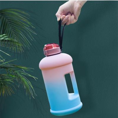 China 1.3l 2.2l 3.8l Large Water Matt Color Sports Bottle Gym Viable Canteen Bpa Free Leakproof Jug For Fitness Bottles Gallon Jugs for sale