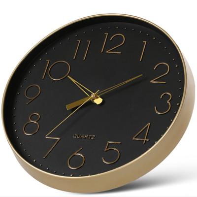 China Creative Quartz Analog Wall Clock Brand Luxury And Modern Round Wall Clock Round Decorative Wall Clock Big Large for sale