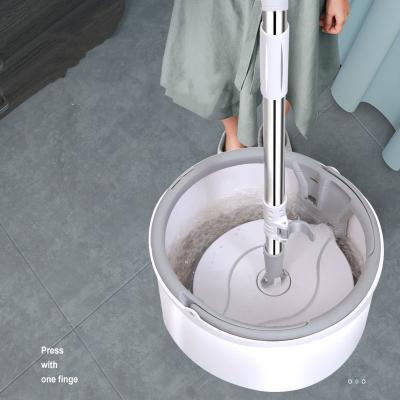 China Wholesale New Design 360 Centrifugal Sustainable Easy Rotate Round Floor Cleaning Mop With Bucket for sale