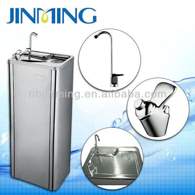 China Hotel Brand Supplier Stainless Steel Whole Body Compressor Cooling Direct Drinking Water Treatment Machine for sale