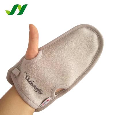 China Abrasive Softness Face Exfoliator Scrub Mitt Exfoliating Bath Glove for sale