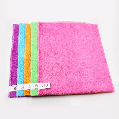 China Eco-friendly cleaning cloth manufacturer best bamboo kitchen towel cleaning cloth for sale