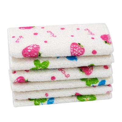 China Super Absorbent Detergent Free Eco-friendly Bamboo Fiber Kitchen Cleaning Cloth Dish Cloth for sale