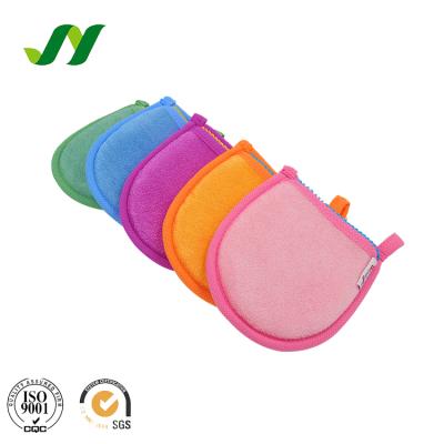 China Women Makeup Cleaning Magic Peeling Shower Scrub Face Mitt Bamboo Exfoliating Gloves for sale