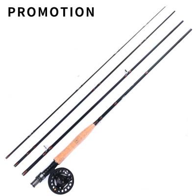 China Carbon On Low MOQ 2.4m Fly Fishing Rod Stock Reel Set for sale