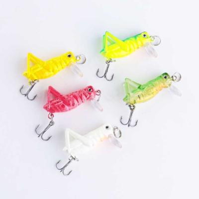 China High Quality Hard ABS 4cm 3g ABS Fishing Grasshopper Lures for sale