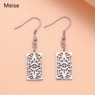 China Other Yiwu Meise style retro earrings accessories stainless steel geometric earrings MS0159 retro jewelry style for sale