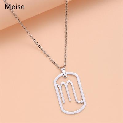 China Other Yiwu Meise MS0152 Chinese Zodiac Temperament Symbols Symbols Stainless Steel Zodiac Necklace Twelve Single Pendants for sale