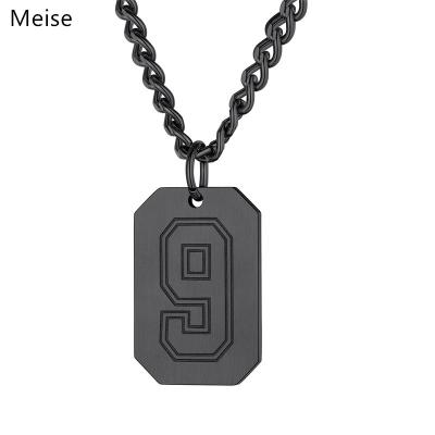 China Yiwu Meise Casual / Sporty Stainless Steel Customized Angel Number Necklace for sale