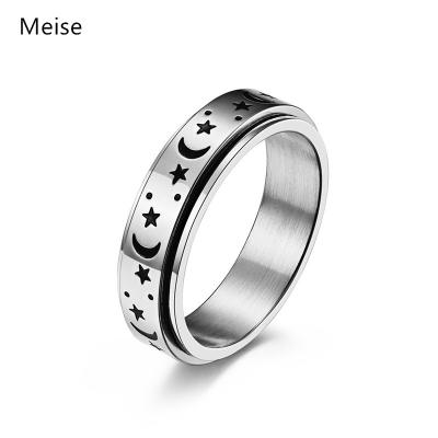 China The Other Bridesmaid Groomsman Ring Stainless Steel Yiwu Meise Star Moon Engagement Wedding Ring YY440 for sale