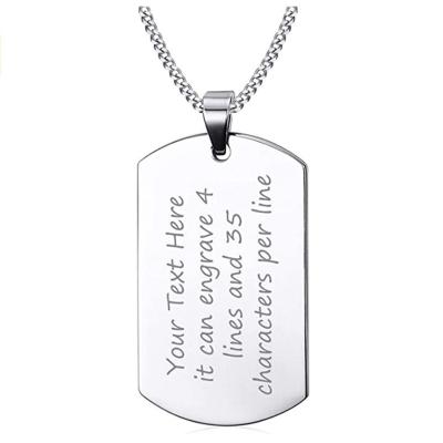 China Europe Yiwu Meise Stainless Steel Single Dog Tag For Sublimation for sale