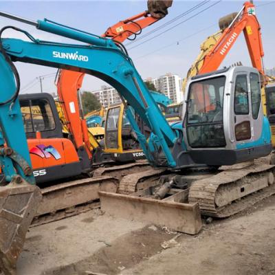 China Construction worksÂ   China Made Sunward Domestic SWE 80H Small Size Used Hydraulic Excavator For Sale for sale