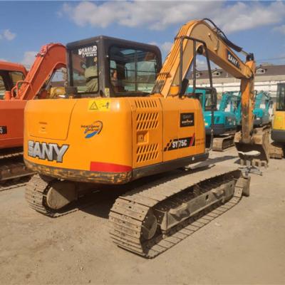 China Construction worksÂ   Made in China Domestic Sany Few Working Hours SY75-9 Small Size Used Hydraulic Excavator for sale